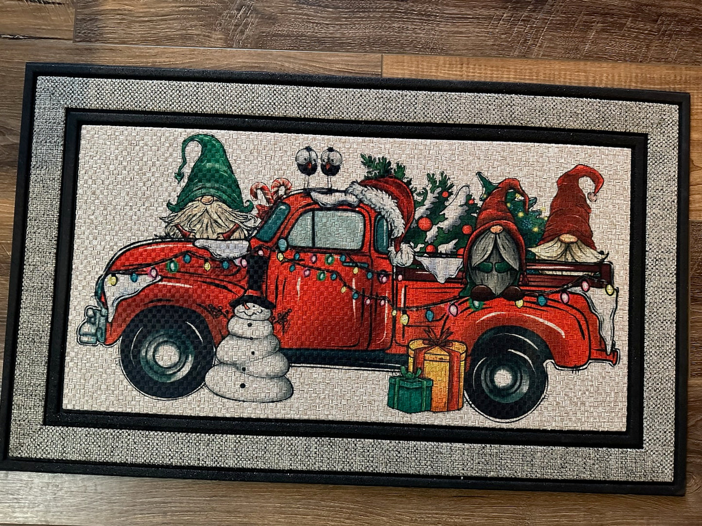 Christmas Gnomes & Red Truck