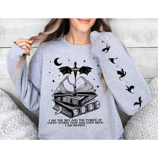 I am the Sky & the Power - Basgiath War College Fantasy Dragon w/Sleeve