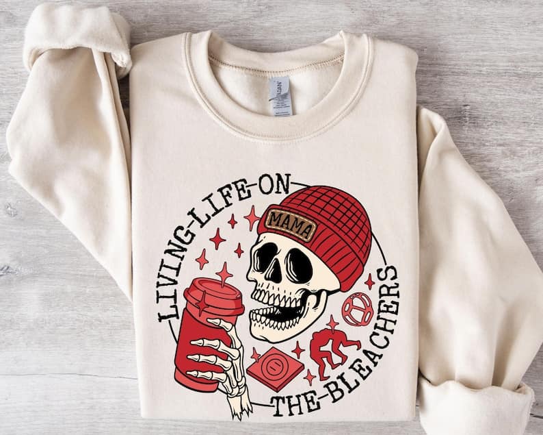 Living Life on the Bleachers - Wrestling Edition - Customizable Crew Tshirt Option