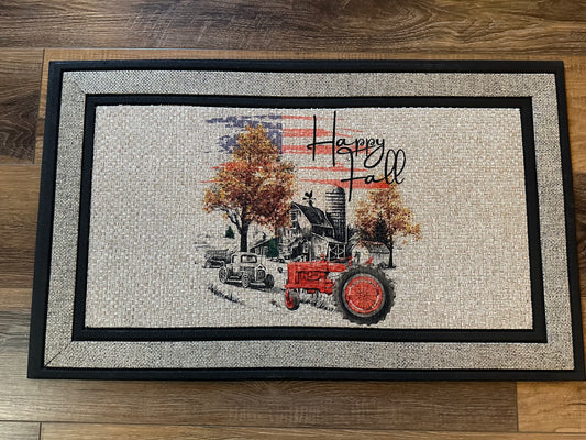 Happy Fall - Tractor Farm Scene