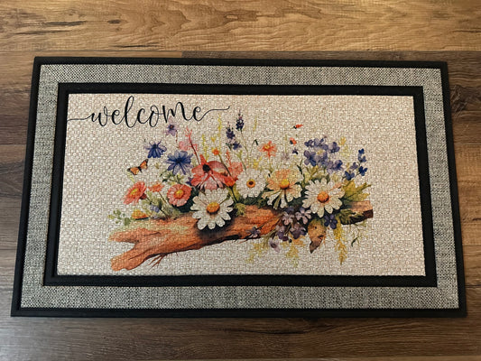 Welcome /Log & Wildflowers