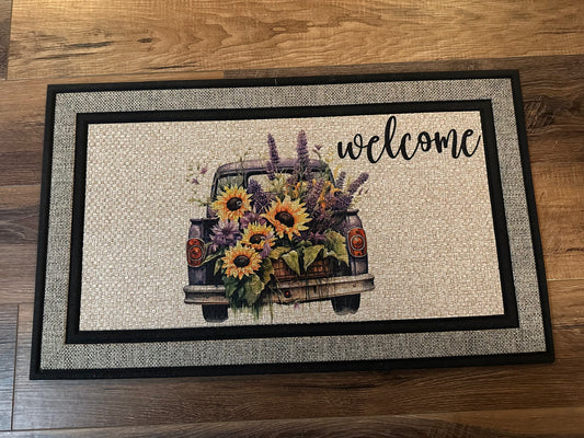 Welcome - Truck Bed Full of Wild Flowers